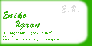 eniko ugron business card